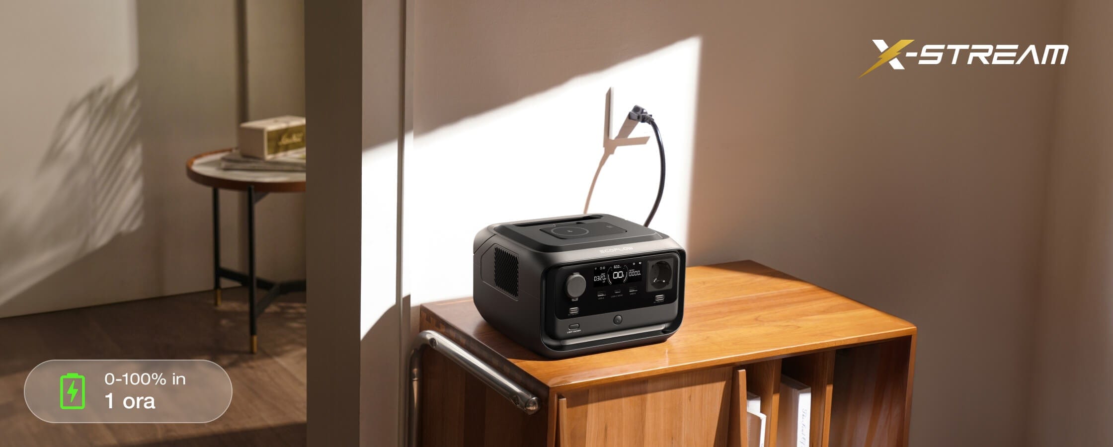 4 opzioni di ricarica, ricarica in tutta sicurezza dallo 0 al 100% in 1 ora