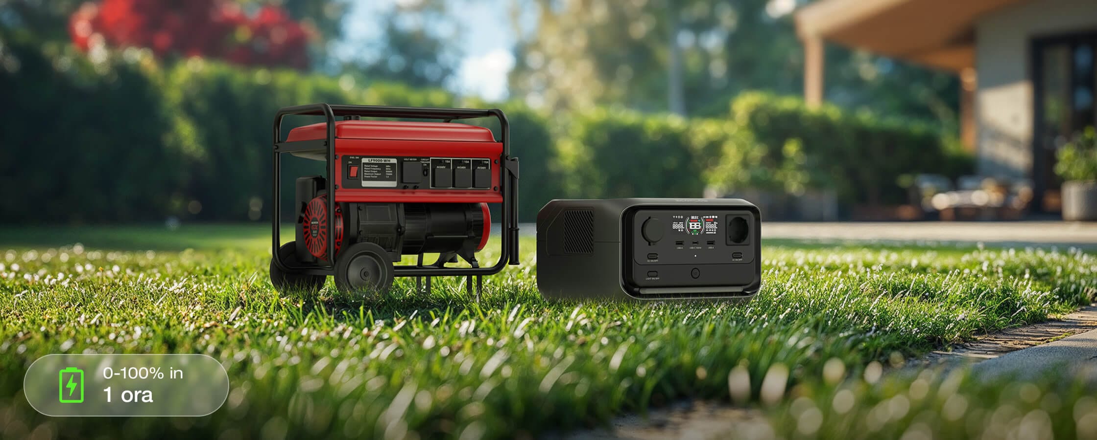 4 opzioni di ricarica, ricarica in tutta sicurezza dallo 0 al 100% in 1 ora