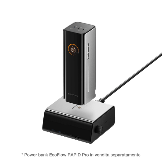 Caricabatterie da tavolo EcoFlow RAPID Pro (320 W, 5 porte, GaN) Power Bank Accessories EcoFlow Italia