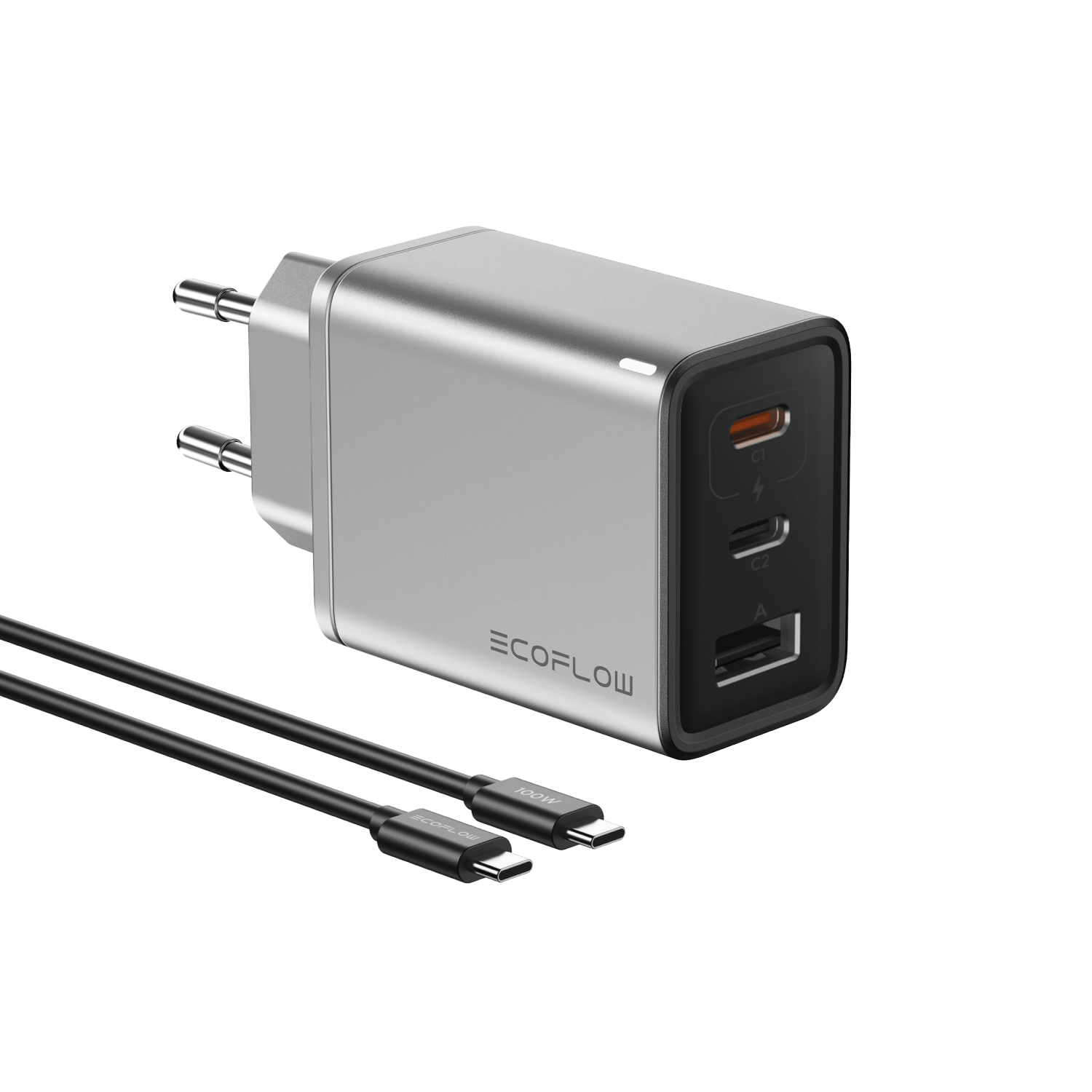 Caricabatterie GaN RAPID EcoFlow da 65 W con cavo da 100 W