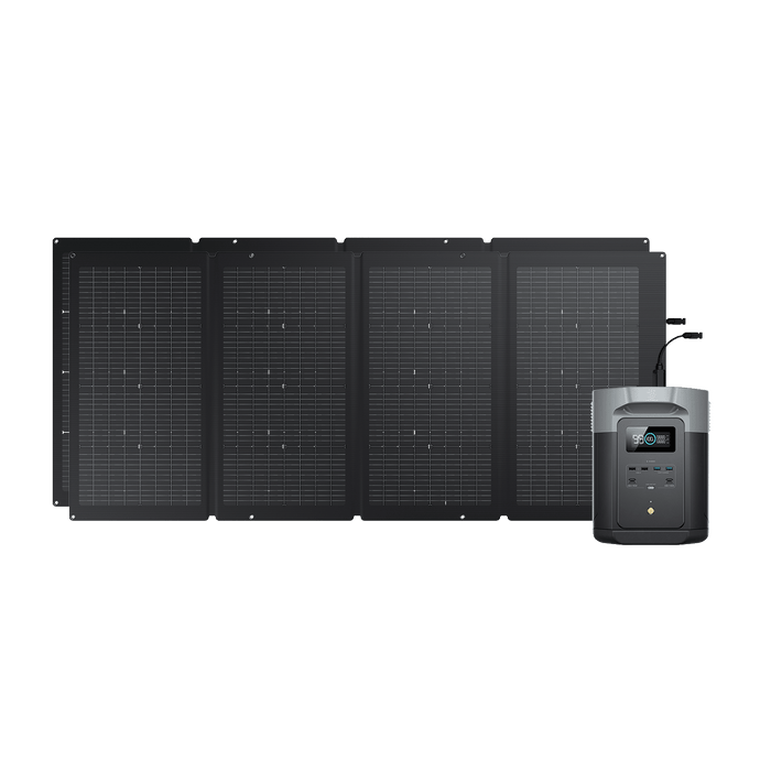 Generatore solare EcoFlow DELTA 2 Max (FV 220 W) Bundles EcoFlow Europe 2*220W + DELTA 2 Max  