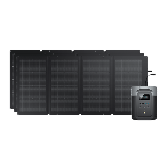 Generatore solare EcoFlow DELTA 2 Max (FV 220 W) Bundles EcoFlow Europe 3*220W + DELTA 2 Max  