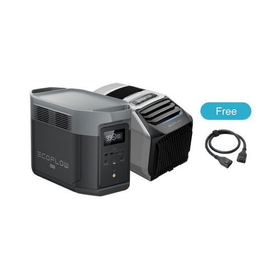 EcoFlow WAVE 2 + EcoFlow DELTA 2 Max + Pannello Solare 400W + XT150  EcoFlow Europe