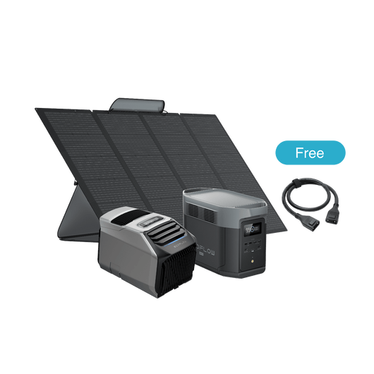 EcoFlow WAVE 2 + EcoFlow DELTA 2 Max + Pannello Solare 400W + XT150  EcoFlow Europe