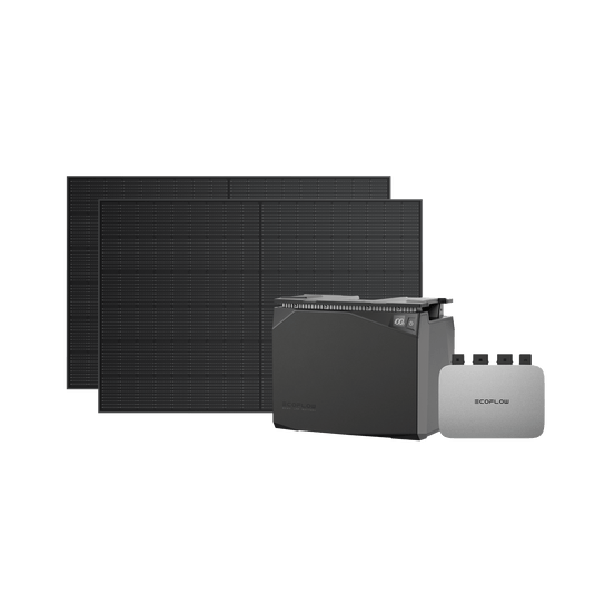 Fotovoltaico da balcone EcoFlow PowerStream con batteria impermeabile  EcoFlow Germany PowerStream 800 W + batteria impermeabile 2 kWh + 2x 400 W Pannello solare rigido  
