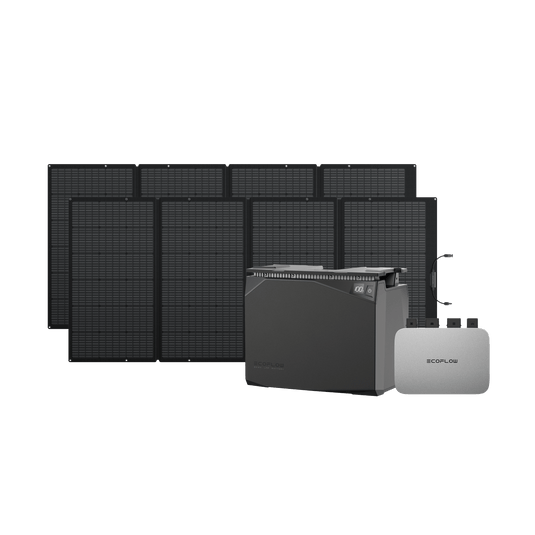 Fotovoltaico da balcone EcoFlow PowerStream con batteria impermeabile  EcoFlow Germany PowerStream 800 W + batteria impermeabile 2 kWh + 2x 400 W Pannello solare portatile  