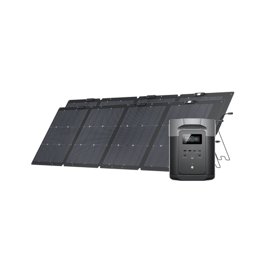 Generatore solare EcoFlow DELTA 2 Max (FV 220 W) Bundles EcoFlow Europe 2*220W + DELTA 2 Max