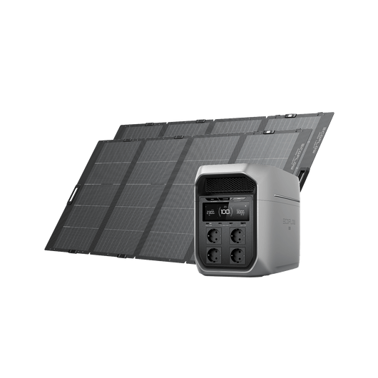 Generatore solare serie EcoFlow DELTA 3 Max (FV 400 W) EcoFlow Italia DELTA 3 Max Plus 2 Pannello solare portatile leggero da 400 W