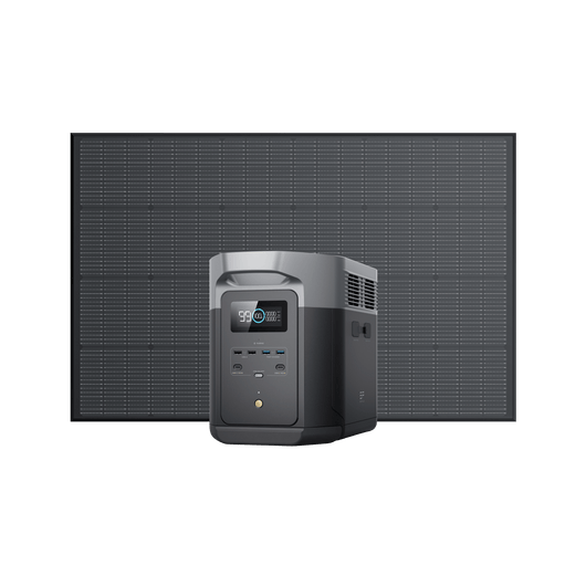 Power Station Portatile EcoFlow DELTA 2 Max Portable Power EcoFlow Europe DELTA 2 Max + Pannello solare rigido da 175 W