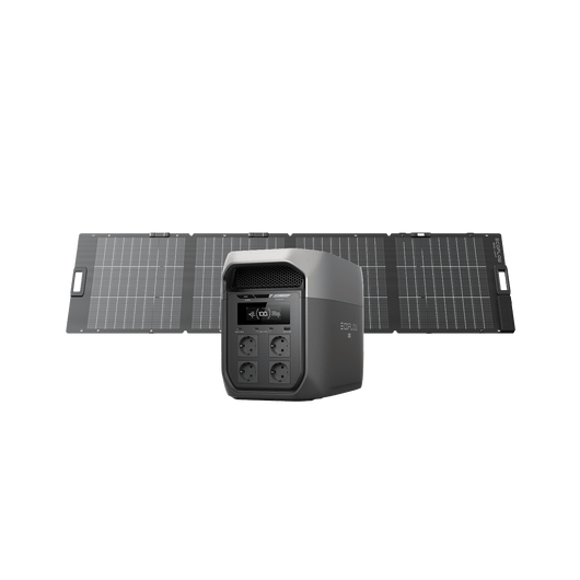 Power station portatile serie EcoFlow DELTA 3 Max (2.048Wh) EcoFlow Italia DELTA 3 Max (2.048Wh) Pannello solare portatile bifacciale da 220 W NextGen