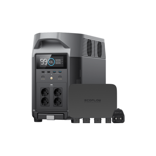 Caricabatterie per alternatore da 800 W EcoFlow + EcoFlow DELTA Pro + Adattatore a Smart Generator  EcoFlow Europe Caricabatterie per alternatore + DELTA Pro + Adattatore a Smart Generator  