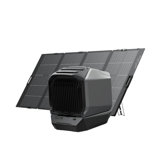 Condizionatore d’aria portatile EcoFlow WAVE 3 WAVE 3 + batteria aggiuntiva WAVE 3 + pannello solare portatile da 400 W