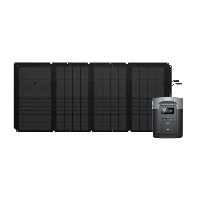 Generatore solare EcoFlow DELTA 2 Max (PV 160 W) Bundles EcoFlow Europe 2*160W + DELTA 2 Max  