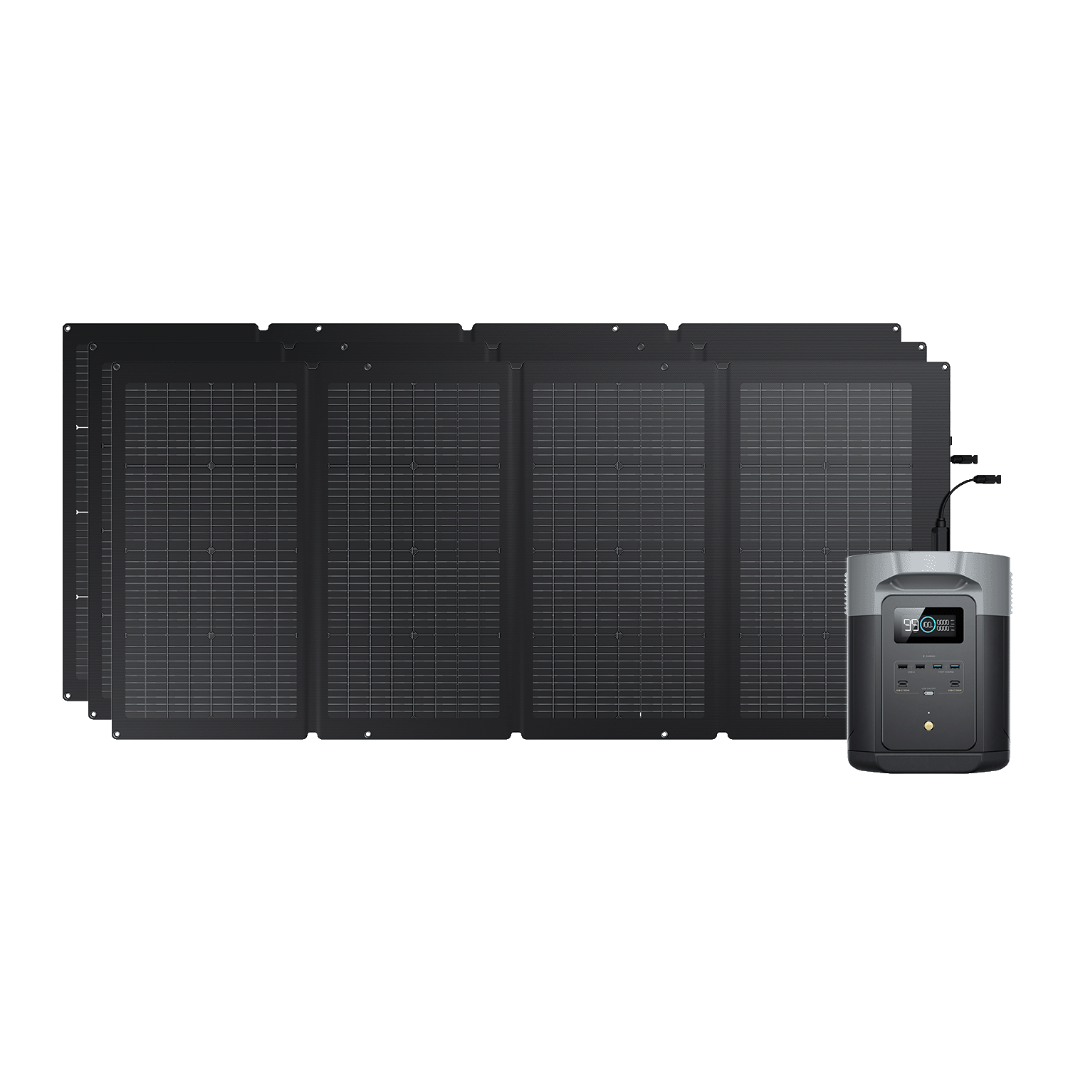 Generatore solare EcoFlow DELTA 2 Max (FV 220 W) Bundles EcoFlow Europe 3*220W + DELTA 2 Max  