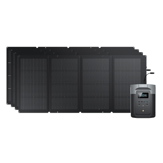 Generatore solare EcoFlow DELTA 2 Max (FV 220 W) Bundles EcoFlow Europe 4*220W + DELTA 2 Max  