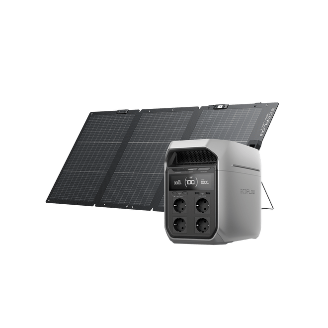 Power Station Portatile serie EcoFlow DELTA 3 EcoFlow Europe DELTA 3 Plus Pannello solare portatile da 160 W