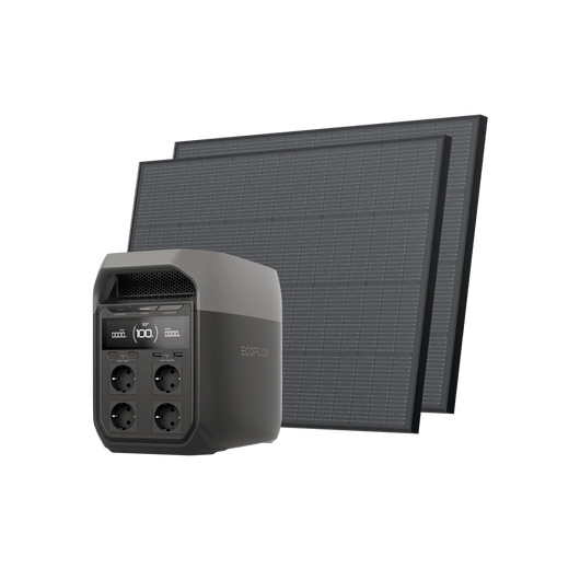 Generatore solare serie EcoFlow DELTA 3 (rigido FV 175 W) EcoFlow Italia DELTA 3 2 x Pannelli solari rigidi da 175 W