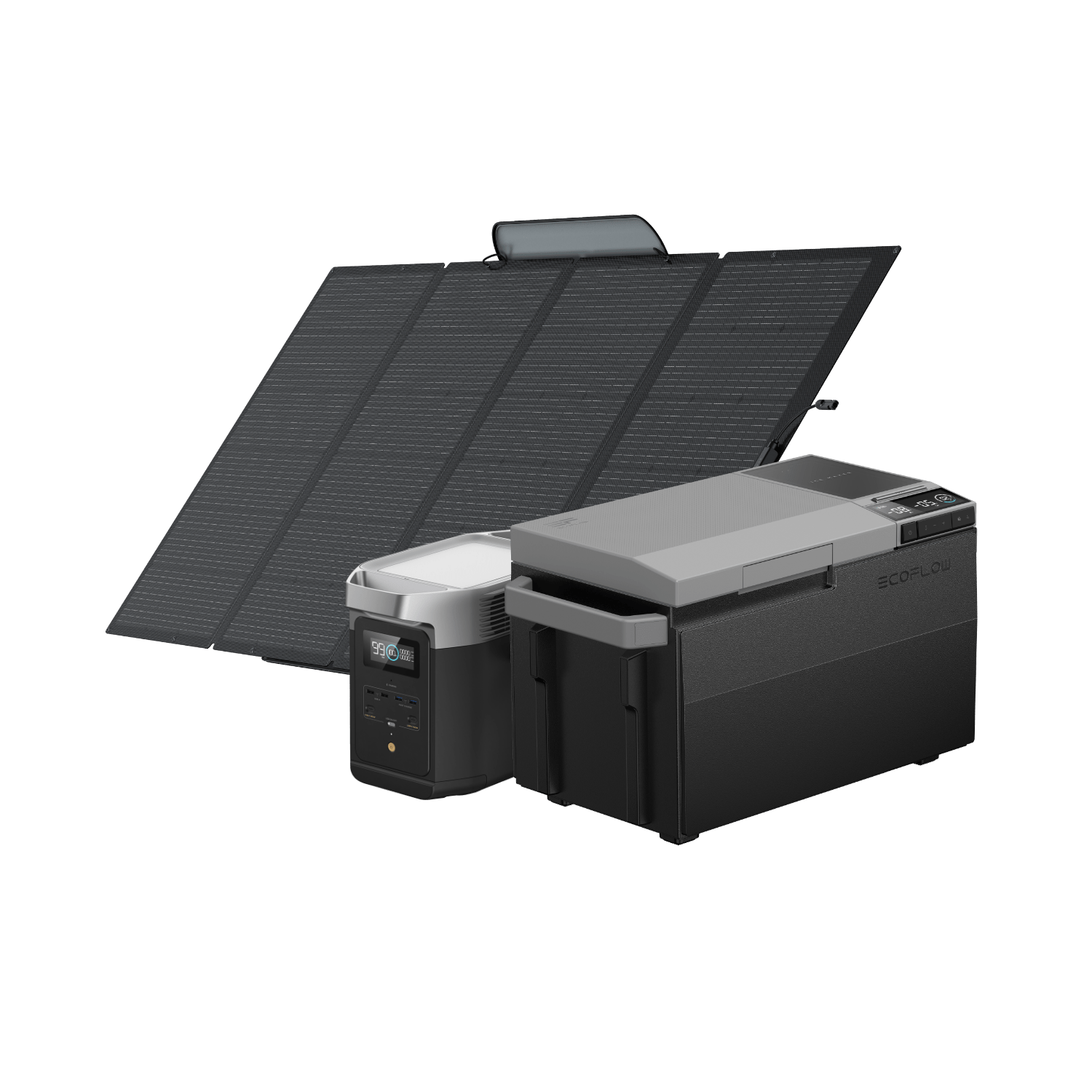 EcoFlow GLACIER + EcoFlow DELTA Max  EcoFlow Europe GLACIER + DELTA Max 2000 + Pannello solare portatile 400W  