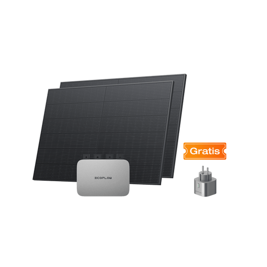 EcoFlow PowerStream Kit solar para balcones 800W - pannelli solari rigidi da 400 W PowerStream da 800 W + 2 pannelli solari rigidi da 400 W / /