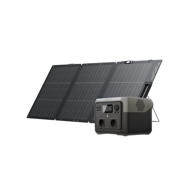 Power Station Portatile EcoFlow RIVER 2 Max (ricondizionata) EcoFlow Italia RIVER 2 Max (ricondizionata) + Pannello solare da 160 W (ricondizionato)(Prezzo per membri)