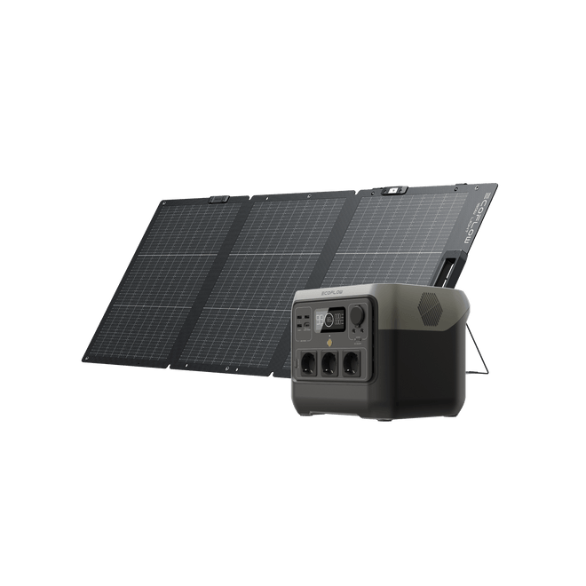Power Station Portatile EcoFlow RIVER 2 Pro EcoFlow Italia RIVER 2 Pro + Pannello Solare Portatile da 160 W