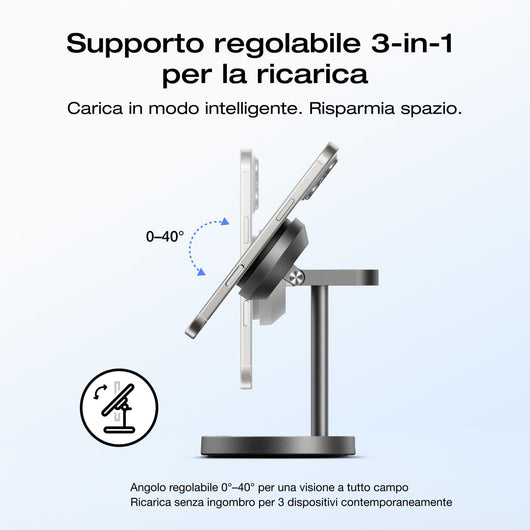 EcoFlow Stazioni di ricarica wireless EcoFlow RAPID Mag Qi2 (3 in 1)