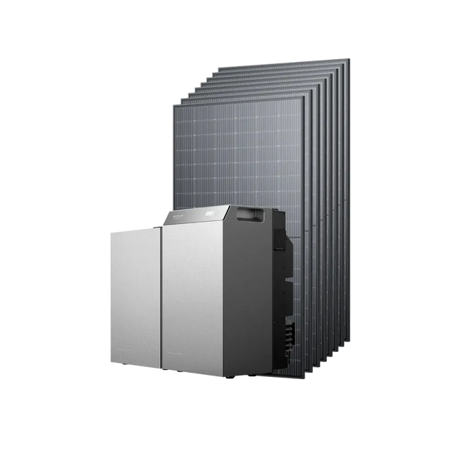 EcoFlow STREAM 5000 EcoFlow Italia STREAM 5000 + 1 × Batteria di espansione 5000 + 8 pannelli solari rigidi da 500 W