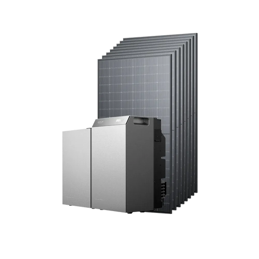 EcoFlow STREAM 5000 EcoFlow Italia STREAM 5000 + 1 × Batteria di espansione 5000 + 8 pannelli solari rigidi da 500 W