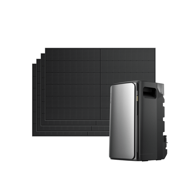 EcoFlow STREAM Ultra/Pro/Max Fotovoltaico con Accumulo BKW II EcoFlow Italia STREAM Ultra 600W 4 pannelli solari rigidi da 400 W