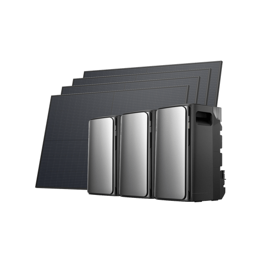 EcoFlow STREAM Ultra/Pro/Max Fotovoltaico con Accumulo STREAM Ultra 800W / 2 × STREAM Max + 4 pannelli solari rigidi da 450 W
