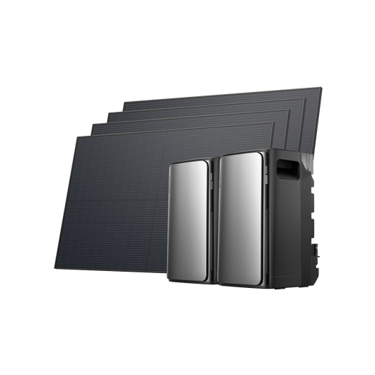 EcoFlow STREAM Ultra/Pro/Max Fotovoltaico con Accumulo STREAM Ultra 800W / STREAM Max + 4 pannelli solari rigidi da 450 W