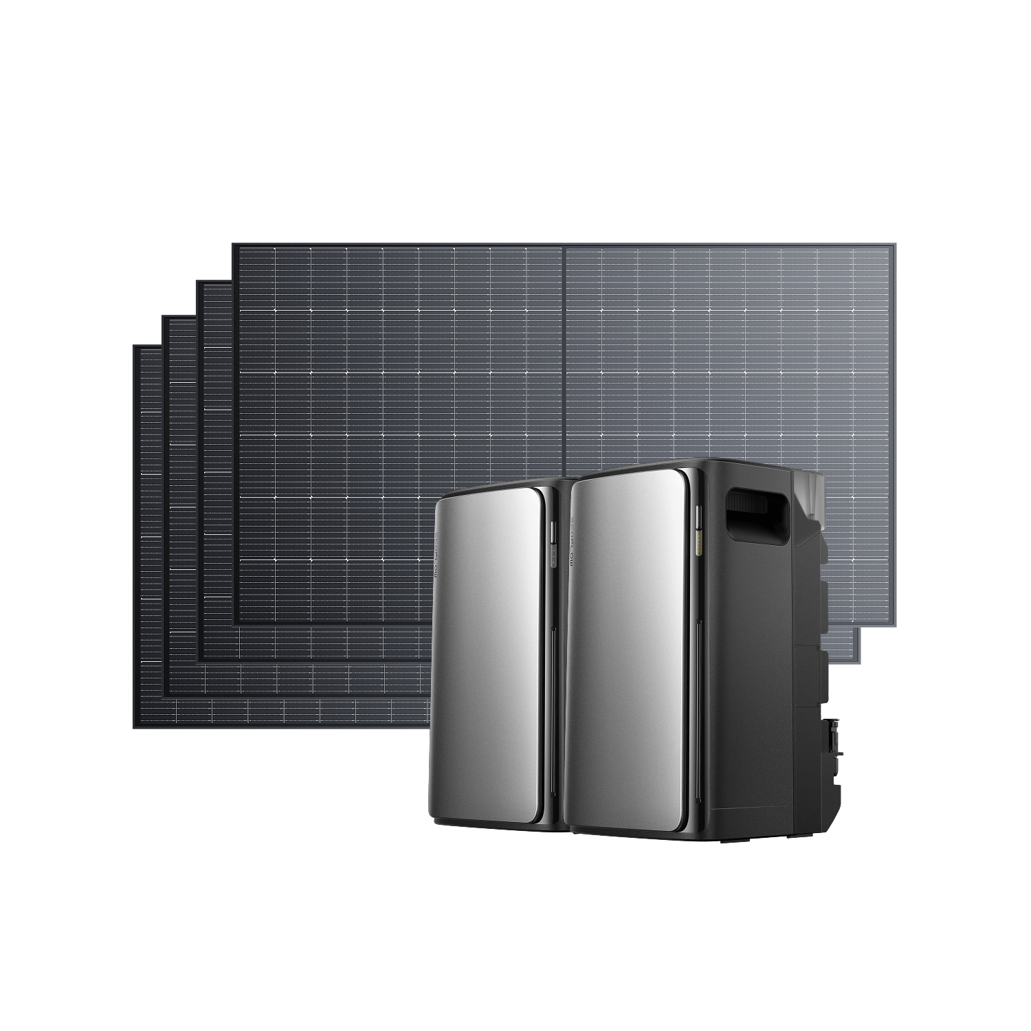 EcoFlow STREAM Ultra/Pro/Max Fotovoltaico con Accumulo STREAM Ultra 800W / STREAM Max + 4 pannelli solari rigidi da 500 W