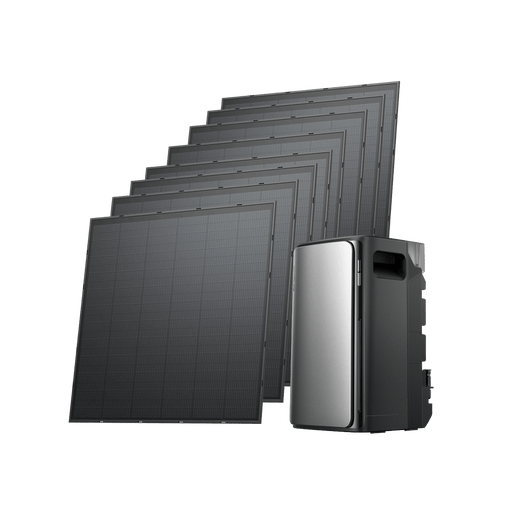 EcoFlow STREAM Ultra/Pro/Max Fotovoltaico con Accumulo STREAM Ultra 800W / 8 pannelli solari rigidi da 250 W