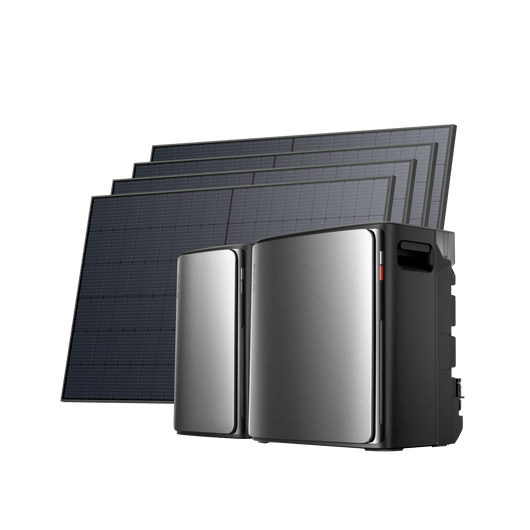 EcoFlow STREAM Ultra X BKW II EcoFlow Italia STREAM Ultra X STREAM AC Pro (con 1 cavo parallelo GRATUITO) + 4 pannello solare bifacciale da 520 W