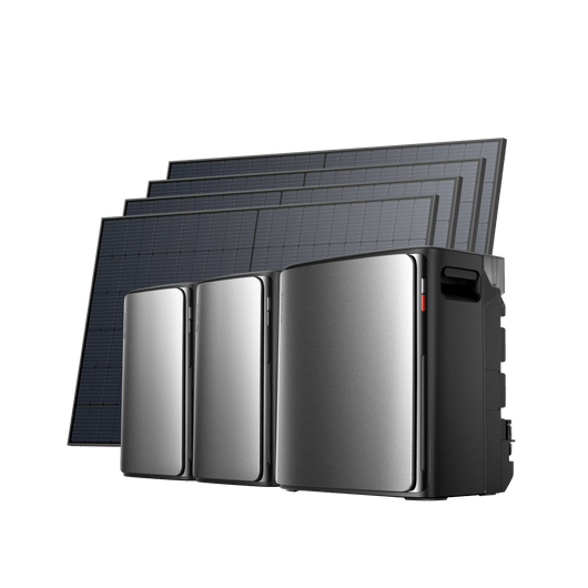 EcoFlow STREAM Ultra X BKW II EcoFlow Italia STREAM Ultra X 2 × STREAM AC Pro (con 2 × cavo parallelo GRATUITO) + 4 pannello solare bifacciale da 520 W