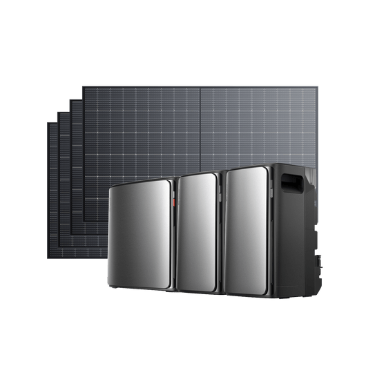EcoFlow STREAM Ultra X Fotovoltaico con Accumulo STREAM Ultra X / 2 × STREAM Pro + 4 pannello solare rigido da 500 W