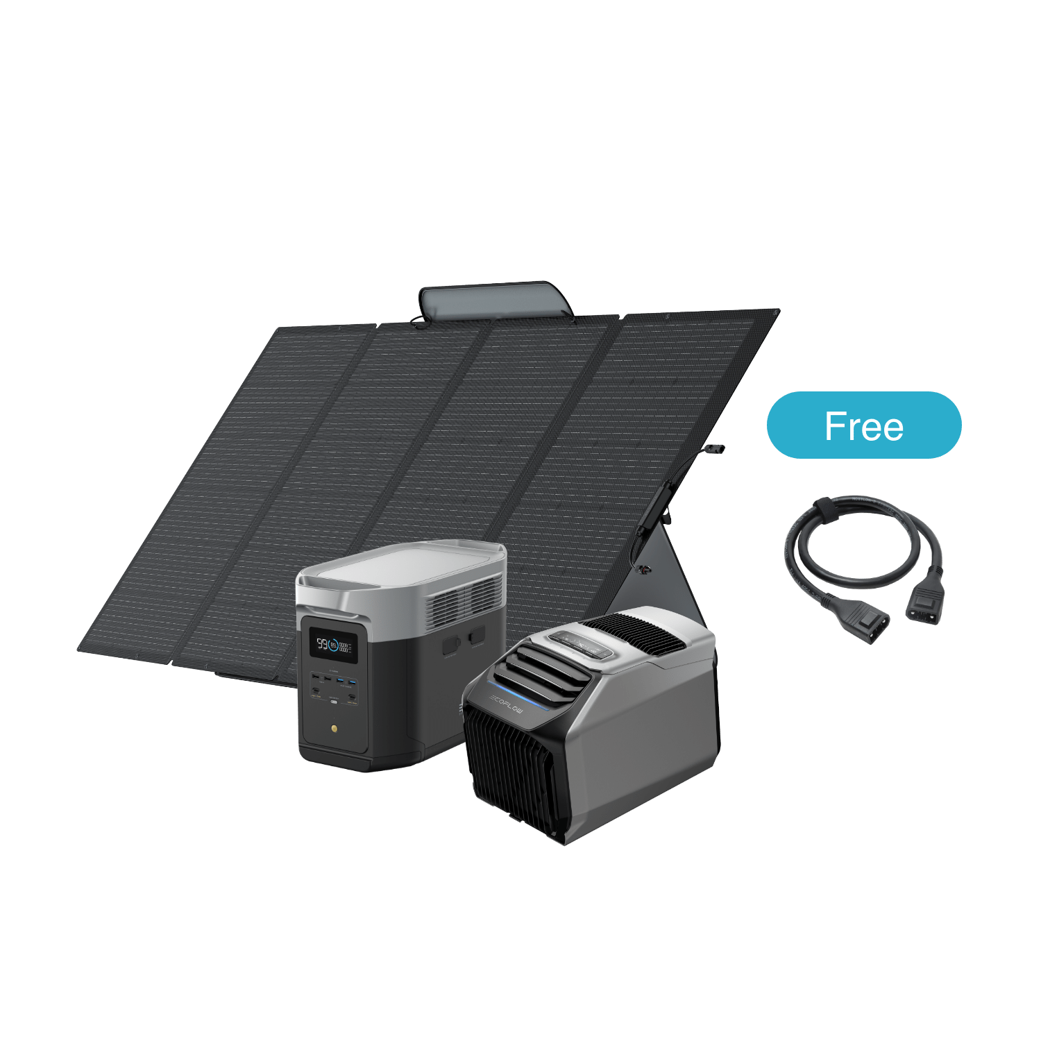 EcoFlow WAVE 2 + EcoFlow DELTA 2 Max + Pannello Solare 400W + XT150  EcoFlow Europe   