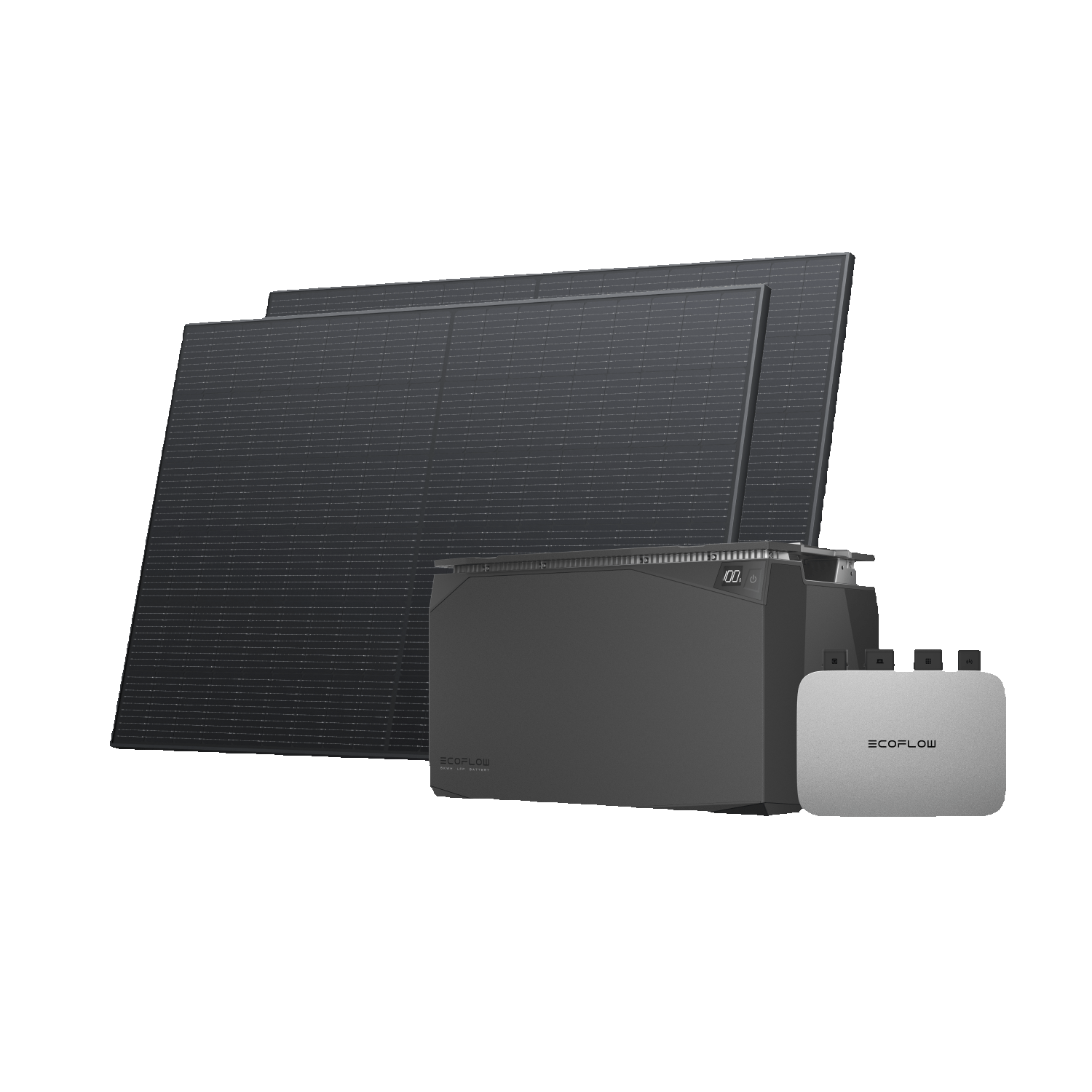 Fotovoltaico da balcone EcoFlow PowerStream con batteria impermeabile  2 kWh/5 kWh  EcoFlow Italia PowerStream 800 W Batteria impermeabile 5 kWh + 2x 400 W Pannello solare rigido 