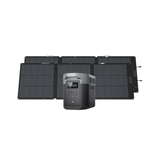 Generatore solare EcoFlow DELTA 2 Max (FV 160 W) Bundles EcoFlow Europe 2*160W + DELTA 2 Max
