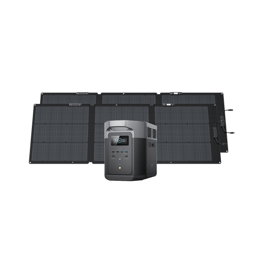 Generatore solare EcoFlow DELTA 2 Max (FV 160 W) Bundles EcoFlow Europe 2*160W + DELTA 2 Max