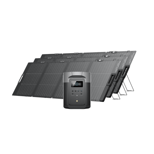 Generatore solare EcoFlow DELTA 2 Max (FV 220 W) Bundles EcoFlow Europe 3*220W + DELTA 2 Max