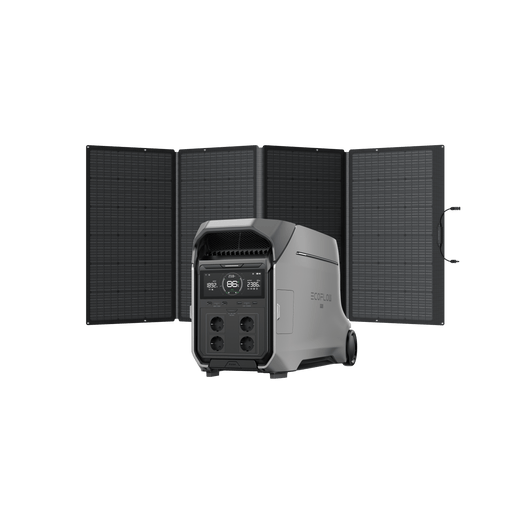 Generatore solare EcoFlow DELTA Pro 3 (portatile FV 400 W)  EcoFlow Europe DELTA Pro 3 + Pannello solare portatile da 400 W EcoFlow  