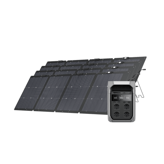 Generatore solare serie EcoFlow DELTA 3 (FV 220 W) Bundles EcoFlow Italia DELTA 3 Plus 4 x Pannelli solari portatili da 220 W