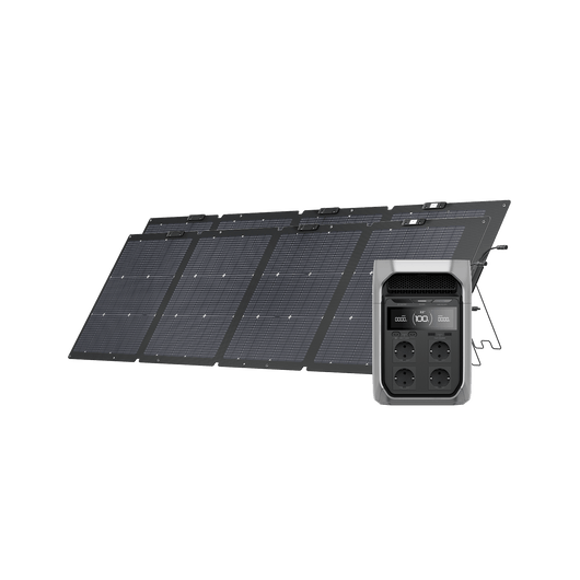 Generatore solare serie EcoFlow DELTA 3 (FV 220 W) Bundles EcoFlow Italia DELTA 3 Plus 2 x Pannelli solari portatili da 220 W