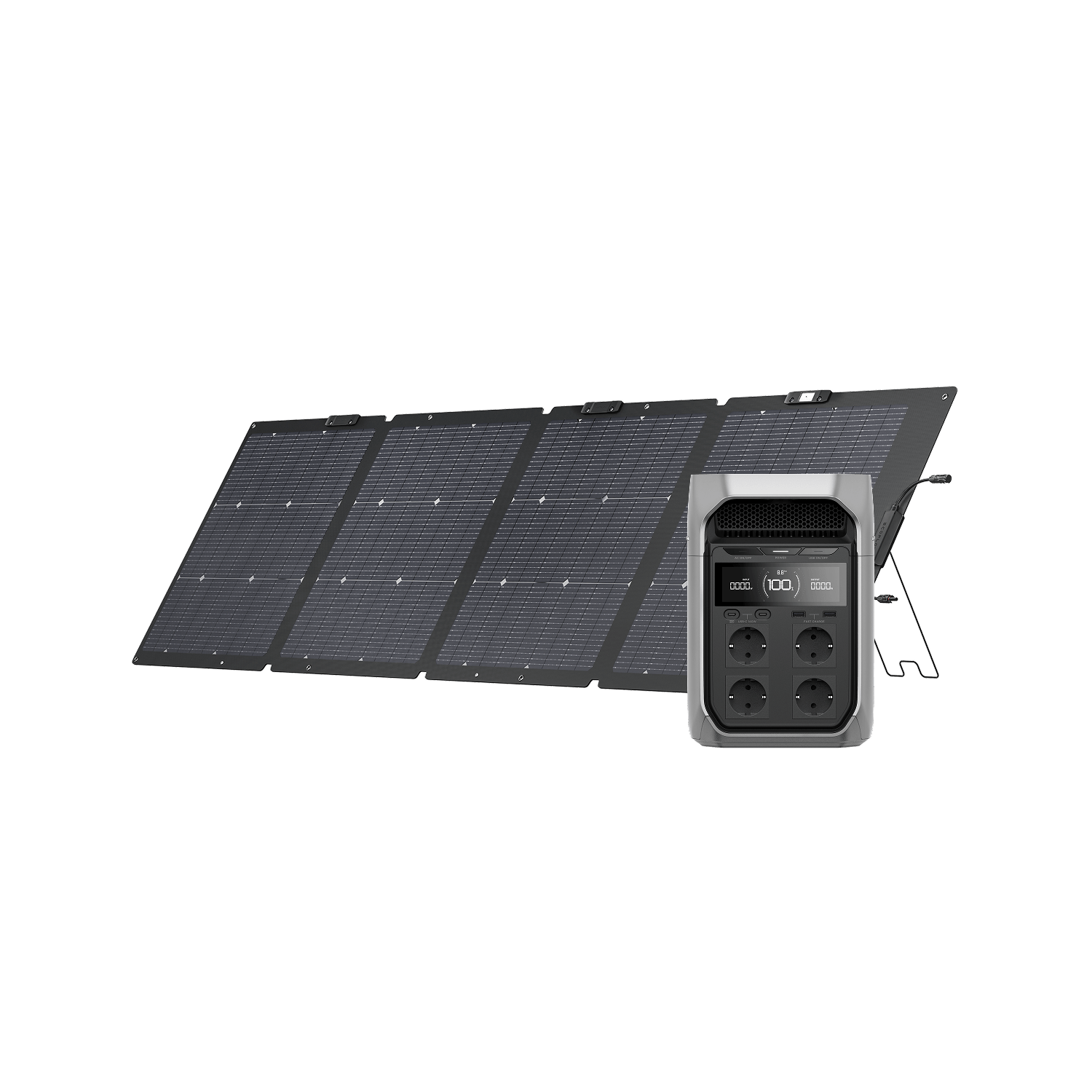 Generatore solare serie EcoFlow DELTA 3 (FV 220 W) Bundles EcoFlow Italia DELTA 3 Plus 1 x Pannello solare portatile da 220 W