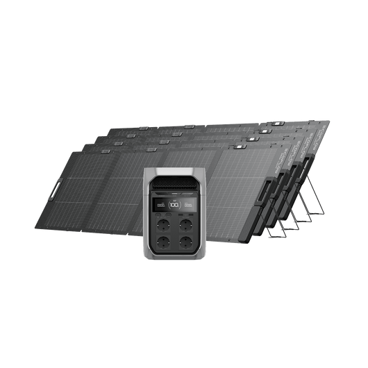 Generatore solare serie EcoFlow DELTA 3 (FV 220 W) DELTA 3 Plus / 4 x Pannelli solari portatili da 220 W