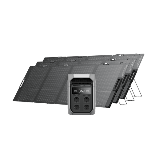 Generatore solare serie EcoFlow DELTA 3 (FV 220 W) DELTA 3 Plus / 3 x Pannelli solari portatili da 220 W