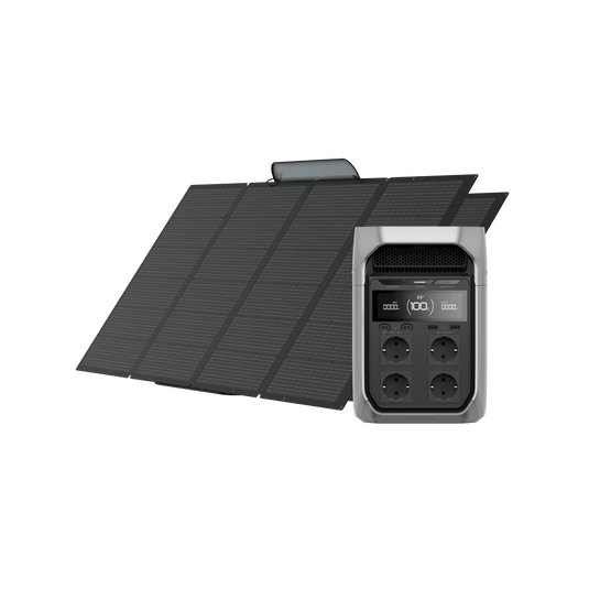 Generatore solare serie EcoFlow DELTA 3 (FV 400 W) EcoFlow Europe DELTA 3 Plus 2 x Pannelli solari portatili da 400 W