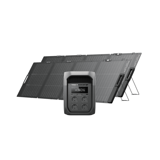 Generatore solare serie EcoFlow DELTA 3 Max (FV 220 W) EcoFlow Italia DELTA 3 Max 2 Pannello solare portatile bifacciale da 220 W NextGen
