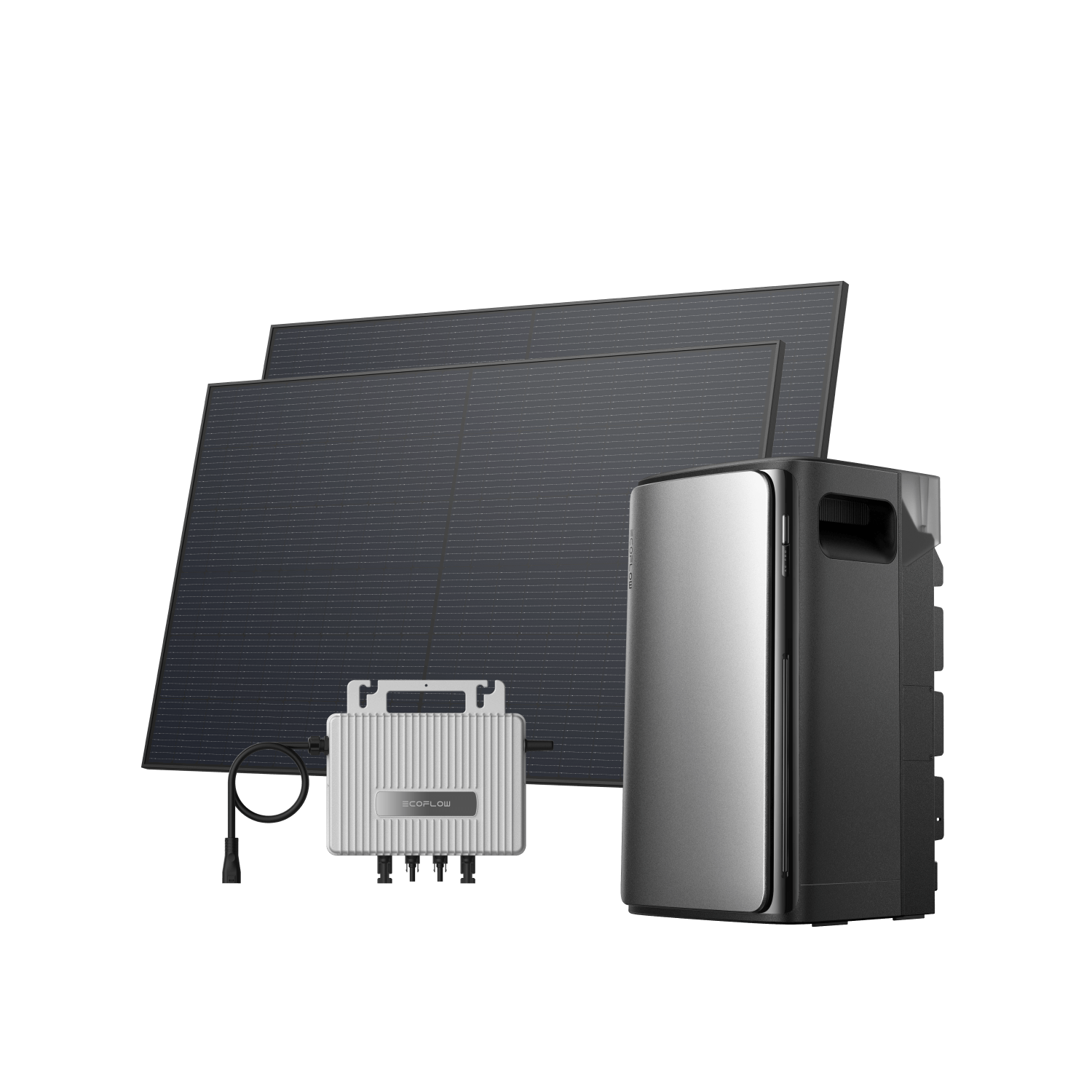 EcoFlow Microinverter STREAM BKW II EcoFlow Europe Microinverter STREAM + 2 pannelli solari rigidi da 450 W + STREAM AC Pro